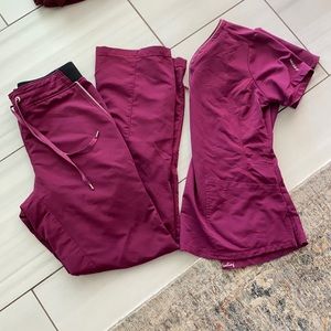 Healing hands scrubs Wine color HH360